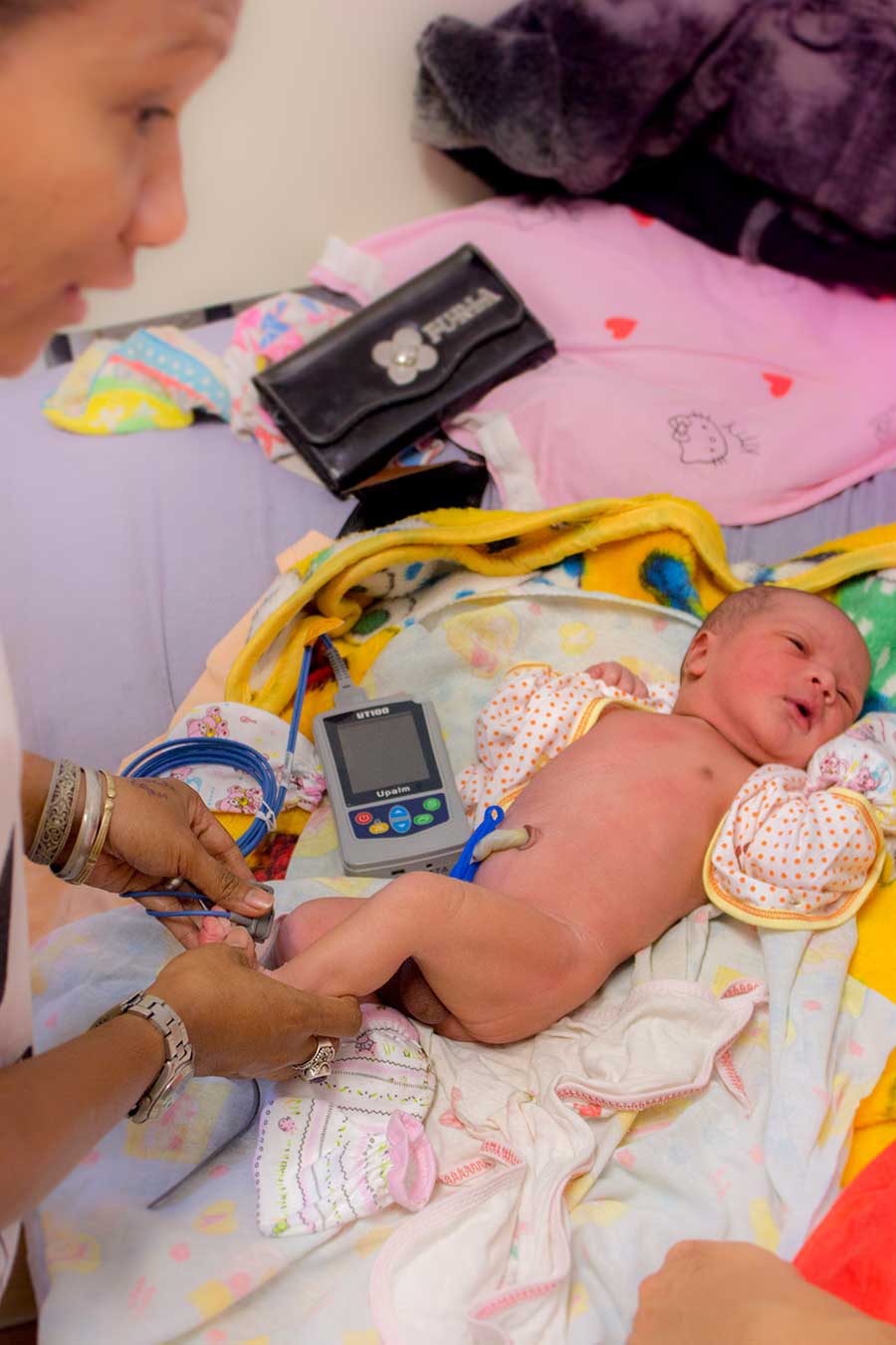 Pulse/Oxy meters for both natal and adult use as well as fetal heart beat monitors make an important difference for these hard pressed doctors.