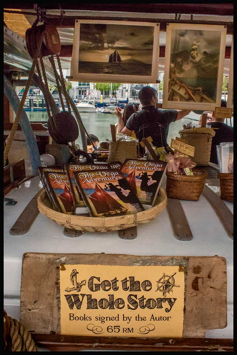 Open House at Staits Quay Marina Penang. Here you can gety the whole story. Copies of the Vega Adventures are selling like hot cakes signed by the author.