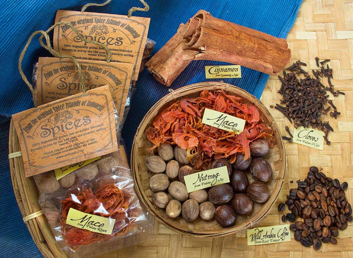 Spices and coffee from the places where they grow best.