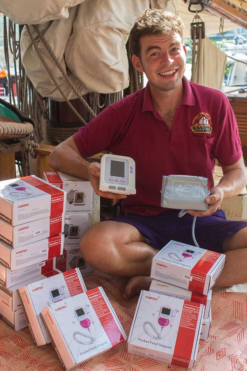 Portable dopplar fetal heart beat monitors for midwives. These little devices help a lot.