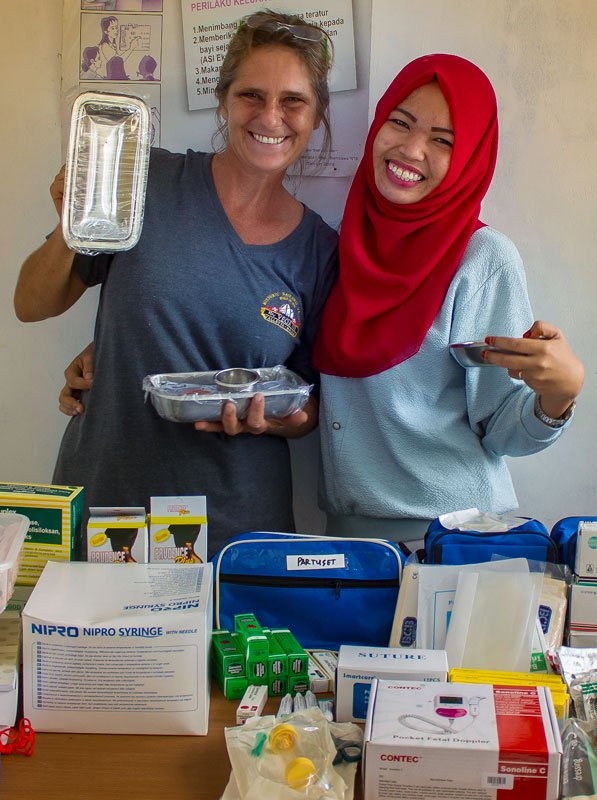 Midwife support, Indonesia.